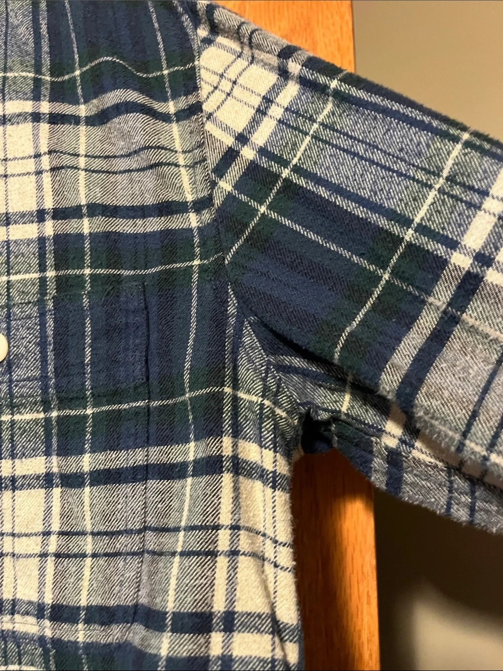 J. Crew Navy and White Plaid Casual Button-Down Shirt